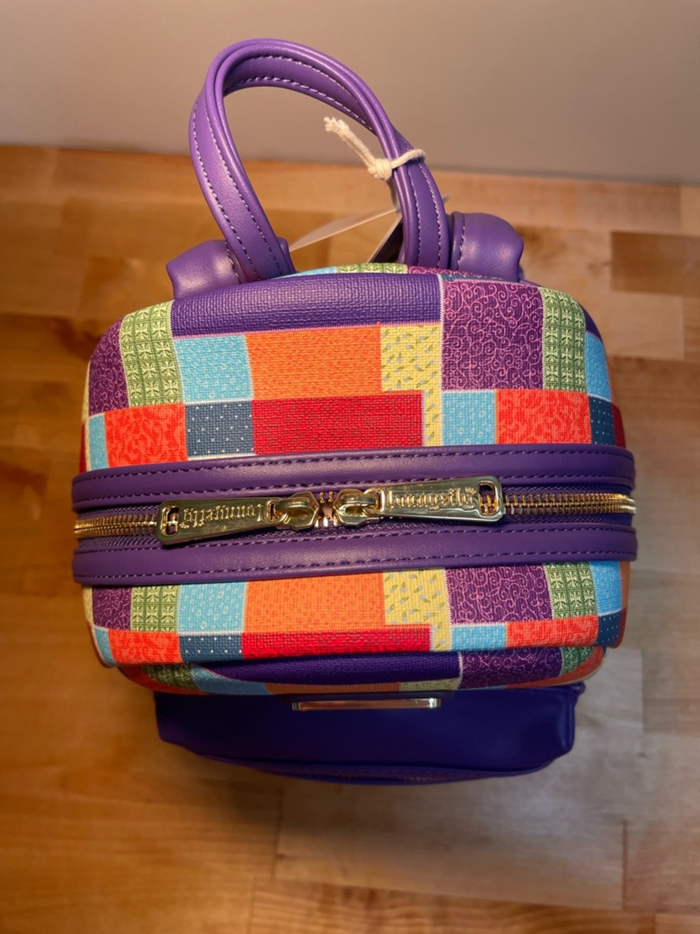 Dolly Parton Coat of Many Colors Loungefly Mini Backpack with Matching Wallet - Picture 10 of 16